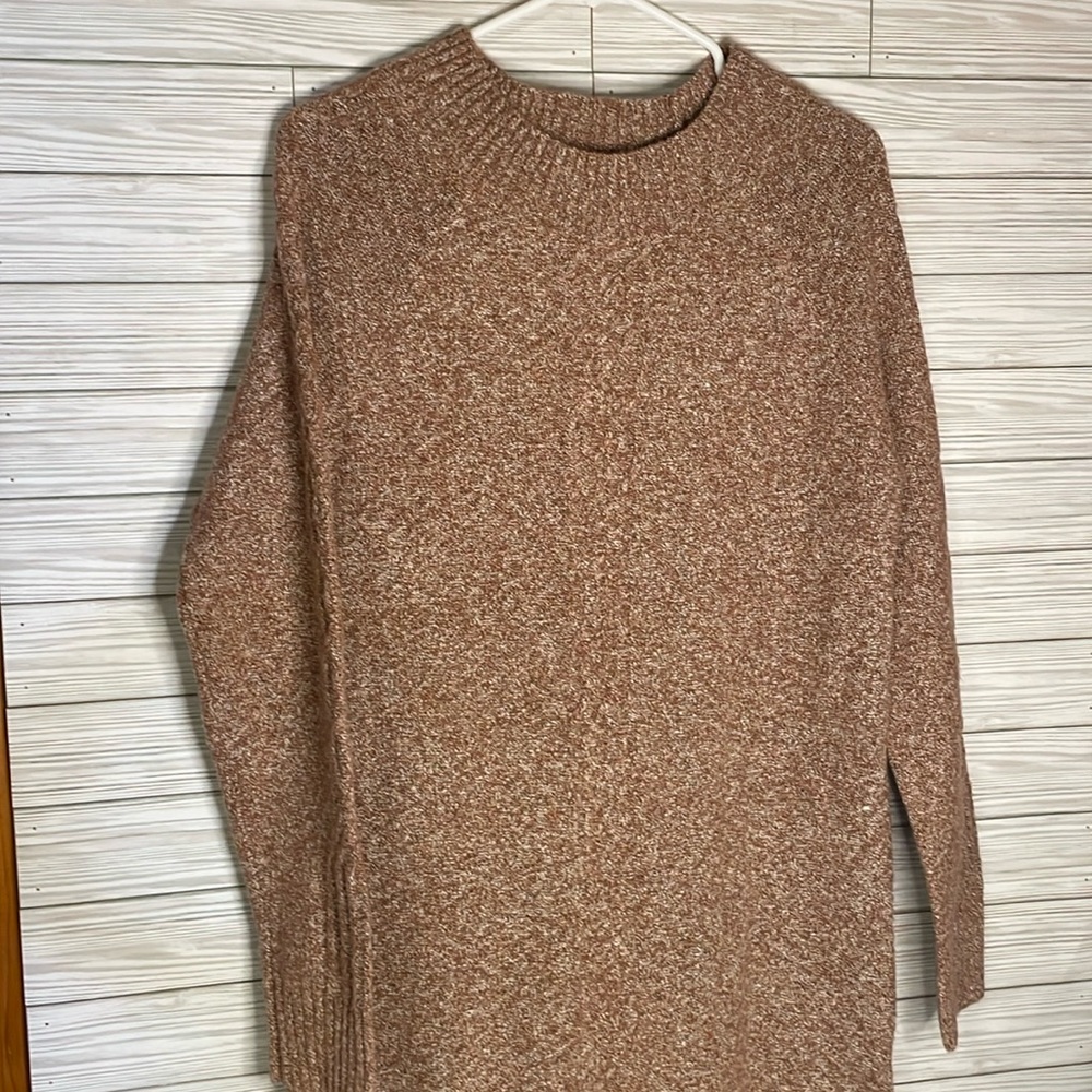 PrAna Cadwell knit tunic women’s large sweater, 58% organic cotton sustainable